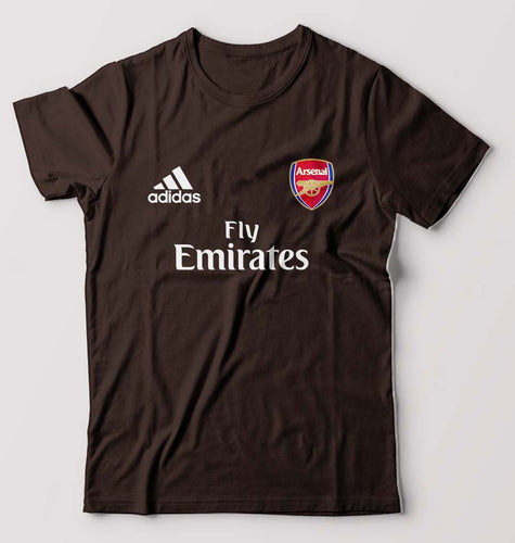 Arsenal T-Shirt for Men-S(38 Inches)-Coffee Brown-Ektarfa.online