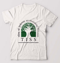 Load image into Gallery viewer, Tata Institute of Social Sciences (TISS) T-Shirt for Men-White-Ektarfa.online
