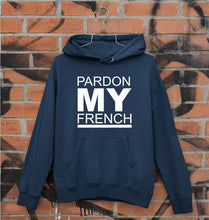Load image into Gallery viewer, Pardon My French Unisex Hoodie for Men/Women-Navy Blue-Ektarfa.online

