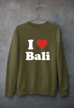 Load image into Gallery viewer, I Love Bali Unisex Sweatshirt for Men/Women-Olive Green-Ektarfa.online

