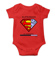 Load image into Gallery viewer, Superman Gym Kids Romper For Baby Boy/Girl-0-5 Months(18 Inches)-Red-Ektarfa.online
