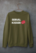 Load image into Gallery viewer, Serial Kisser Unisex Sweatshirt for Men/Women-S(40 Inches)-Olive Green-Ektarfa.online
