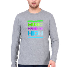 Load image into Gallery viewer, Music Full Sleeves T-Shirt for Men-Grey Melange-Ektarfa.online

