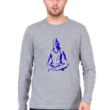 Load image into Gallery viewer, Mahakal Mahadev Bholenath Shiva Shivji Full Sleeves T-Shirt for Men-Grey Melange-Ektarfa.online
