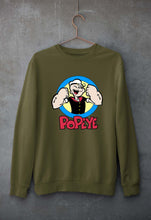 Load image into Gallery viewer, Popeye Unisex Sweatshirt for Men/Women-Olive Green-Ektarfa.online
