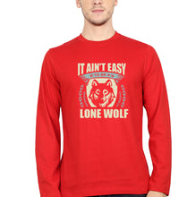Load image into Gallery viewer, Wolf Full Sleeves T-Shirt for Men-RED-Ektarfa.online
