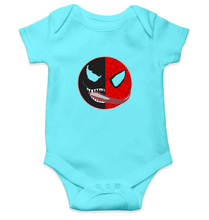 Load image into Gallery viewer, Venom VS Spiderman Kids Romper Kids Romper For Baby Boy/Girl-0-5 Months(18 Inches)-Sky Blue-Ektarfa.online
