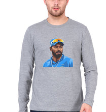 Load image into Gallery viewer, Hardik Pandya Full Sleeves T-Shirt for Men-Grey Melange-Ektarfa.online
