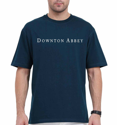 Downton Abbey Oversized T-Shirt for Men-Petrol Blue-Ektarfa.online