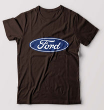 Load image into Gallery viewer, Ford T-Shirt for Men-S(38 Inches)-Coffee Brown-Ektarfa.online
