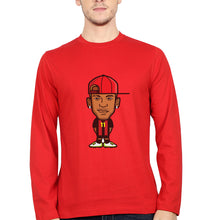 Load image into Gallery viewer, Neymar Full Sleeves T-Shirt for Men-Red-Ektarfa.online
