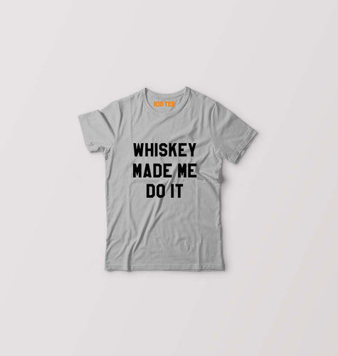 Whiskey Kids T-Shirt for Boy/Girl-Grey-Ektarfa.online