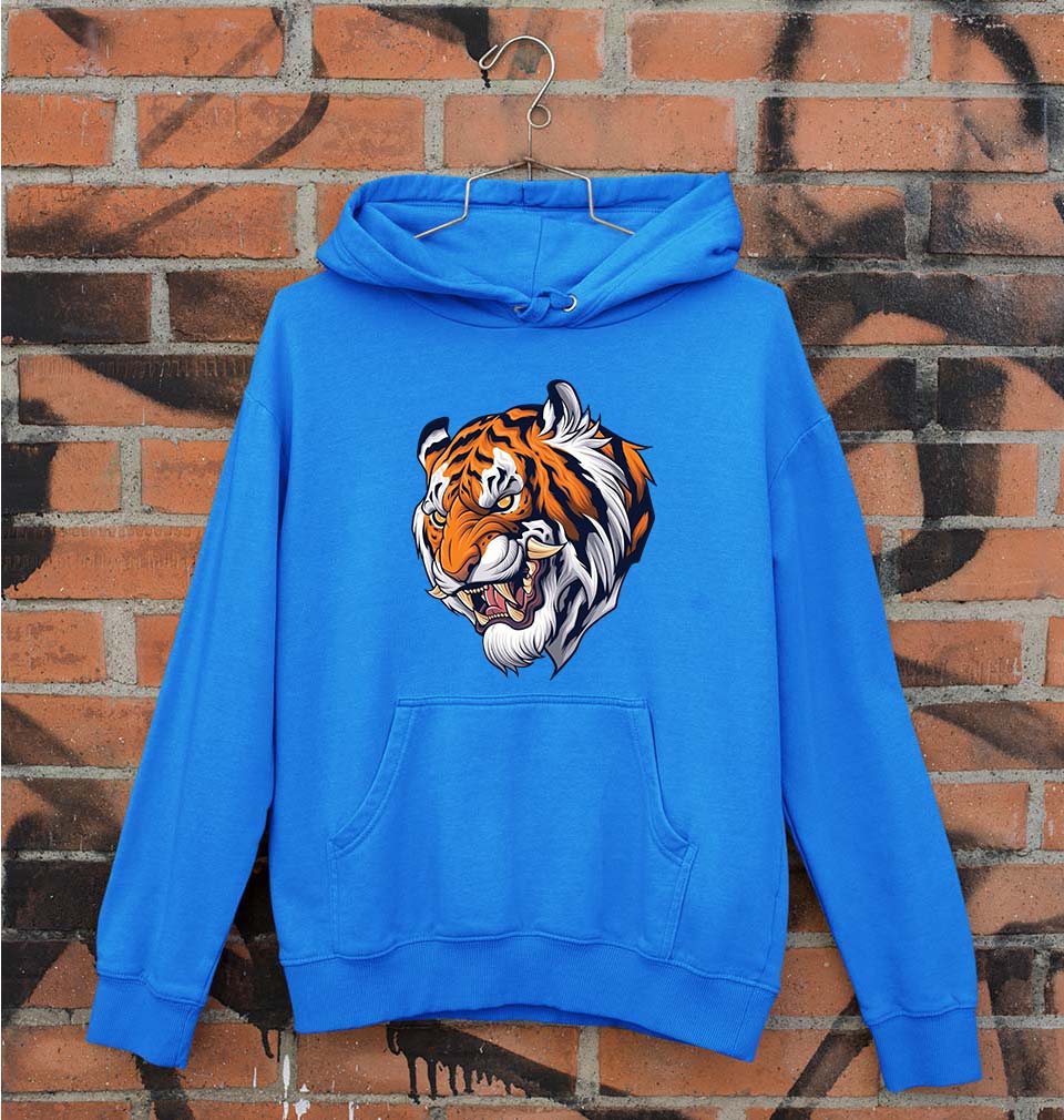 Tiger Unisex Hoodie for Men/Women-Royal Blue-Ektarfa.online