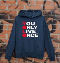 Load image into Gallery viewer, You Live Only Once(YOLO) Unisex Hoodie for Men/Women-Navy Blue-Ektarfa.online
