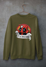 Load image into Gallery viewer, Deadpool Unicorn Unisex Sweatshirt for Men/Women-Olive Green-Ektarfa.online
