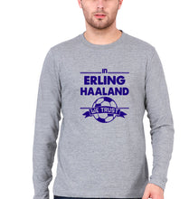 Load image into Gallery viewer, Erling Haaland Full Sleeves T-Shirt for Men-Grey Melange-Ektarfa.online
