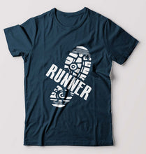 Load image into Gallery viewer, Runner Running T-Shirt for Men-Petrol Blue-Ektarfa.online
