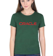 Load image into Gallery viewer, Oracle T-Shirt for Women-XS(32 Inches)-Dark Green-Ektarfa.online
