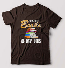 Load image into Gallery viewer, Books T-Shirt for Men-Coffee Brown-Ektarfa.online
