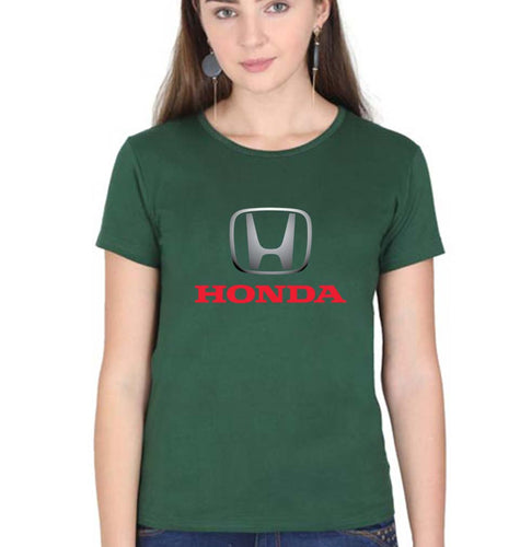Honda T-Shirt for Women-Dark Green-Ektarfa.online