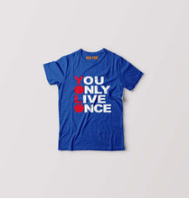 Load image into Gallery viewer, You Live Only Once(YOLO) Kids T-Shirt for Boy/Girl-Royal Blue-Ektarfa.online
