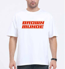 Load image into Gallery viewer, AP Dhillon Brown Munde Oversized T-Shirt for Men-White-Ektarfa.online
