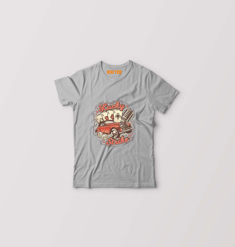Poker Kids T-Shirt for Boy/Girl-0-1 Year(20 Inches)-Grey-Ektarfa.online