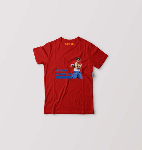 Manny Pacquiao Kids T-Shirt for Boy/Girl-Red-Ektarfa.online