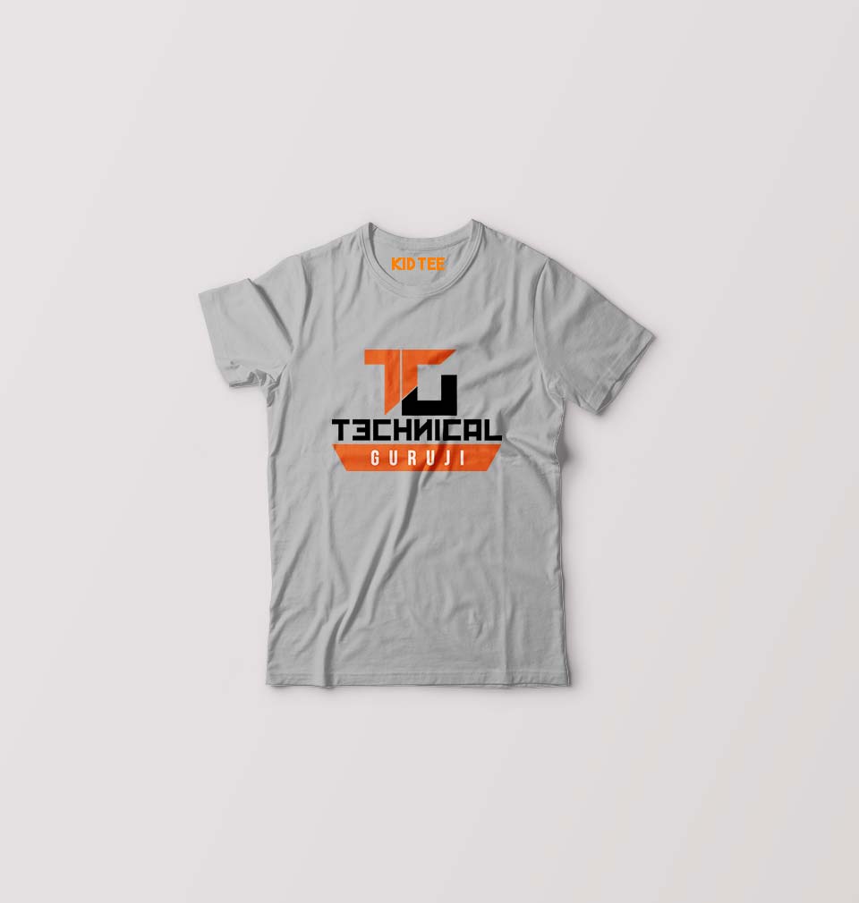 Technical Guruji(Gaurav Chaudhary) Kids T-Shirt for Boy/Girl-Grey-Ektarfa.online