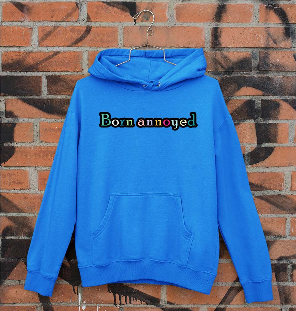 Born Annoyed Unisex Hoodie for Men/Women-Royal Blue-Ektarfa.online