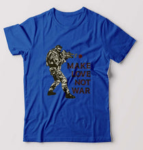 Load image into Gallery viewer, Guns N&#39; Roses Make Love Not War T-Shirt for Men-S(38 Inches)-Royal Blue-Ektarfa.online
