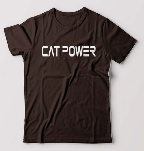 Cat Power T-Shirt for Men-Coffee Brown-Ektarfa.online
