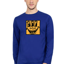 Load image into Gallery viewer, Keith Haring Funny Full Sleeves T-Shirt for Men-Royal Blue-Ektarfa.online
