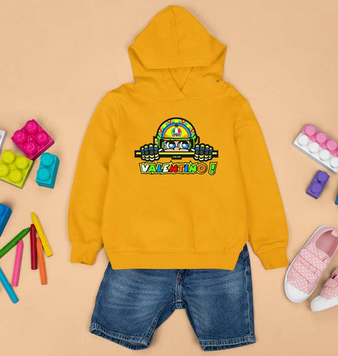Valentino Rossi(VR 46) Kids Hoodie for Boy/Girl-Mustard Yellow-Ektarfa.online