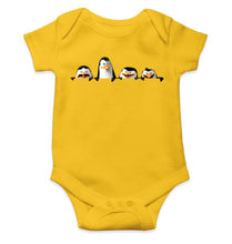 Load image into Gallery viewer, Penguins Looking Kids Romper For Baby Boy/Girl-0-5 Months(18 Inches)-Yellow-Ektarfa.online
