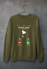 Load image into Gallery viewer, Thailand Calling Unisex Sweatshirt for Men/Women-Olive Green-Ektarfa.online
