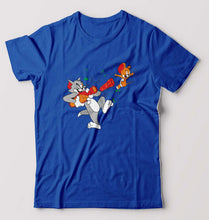 Load image into Gallery viewer, Tom and Jerry T-Shirt for Men-S(38 Inches)-Royal Blue-Ektarfa.online
