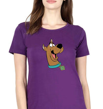 Load image into Gallery viewer, Scooby Doo T-Shirt for Women-XS(32 Inches)-Purple-Ektarfa.online
