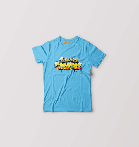 Subway Surfers Kids T-Shirt for Boy/Girl-Light Blue-Ektarfa.online