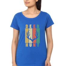 Load image into Gallery viewer, Deer T-Shirt for Women-Royal Blue-Ektarfa.online

