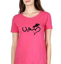 Load image into Gallery viewer, Horse Riding T-Shirt for Women-Pink-Ektarfa.online
