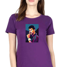 Load image into Gallery viewer, Novak Djokovic Tennis T-Shirt for Women-Purple-Ektarfa.online
