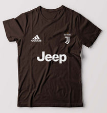 Load image into Gallery viewer, Juventus F.C. 2021-22 T-Shirt for Men-S(38 Inches)-Coffee Brown-Ektarfa.online
