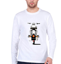 Load image into Gallery viewer, Bullet With Your Number Full Sleeves T-Shirt for Men-White-Ektarfa.online
