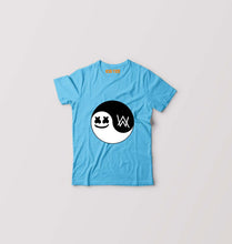 Load image into Gallery viewer, alan walker marshmello Kids T-Shirt for Boy/Girl-Light Blue-Ektarfa.online
