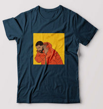 Load image into Gallery viewer, Drake T-Shirt for Men-S(38 Inches)-Petrol Blue-Ektarfa.online
