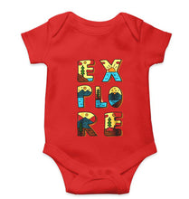 Load image into Gallery viewer, Explore Travel Adventure Kids Romper For Baby Boy/Girl-0-5 Months(18 Inches)-Red-Ektarfa.online
