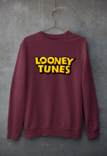 Load image into Gallery viewer, Looney Tunes Unisex Sweatshirt for Men/Women-S(40 Inches)-Maroon-Ektarfa.online
