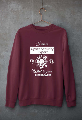 Cyber Security Unisex Sweatshirt for Men/Women-Maroon-Ektarfa.online