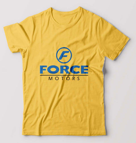 Force Motors T-Shirt for Men-Golden Yellow-Ektarfa.online